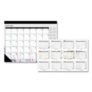 PRODUCTS | House of Doolittle 22 in. x 17 in. 12-Month (Jan-Dec) 2026 Recycled Desk Pad Calendar - Wild Flowers Artwork