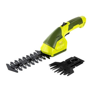HEDGE TRIMMERS | Sun Joe HJ604C 7.2V 1.5 Ah Lithium-Ion 2-in-1 Grass Shear & Hedge Trimmer