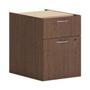 OFFICE FILING CABINETS AND SHELVES | HON HLPLPHBF.LSE1 15 in. x 20 in. x 20 in. 2-Drawers Left or Right Mod Support Pedestal - Sepia Walnut