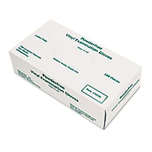 CLEANING GLOVES | MCR Safety 5010L 5 mil. Disposable Medical-Grade Vinyl Gloves - Large, White (100/Box)