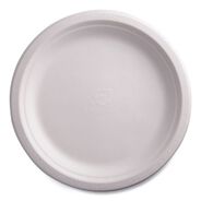 BOWLS AND PLATES | Eco-Products EP-P013NFA Vanguard 9 in. diameter Renewable and Compostable Sugarcane Plates - White (500/Carton)