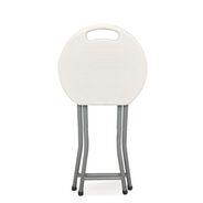 PRODUCTS | Iceberg Rough n Ready 18 in. Seat Height Backless Folding Stool Supports Up to 300 lb - White Seat/Charcoal Base (4/Carton)