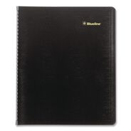 PAPER AND PRINTABLES | Blueline 16-Month: Sept 2025 to Dec 2026 11 in. x 9.06 in. Plan and Link Monthly Planner - Black Cover