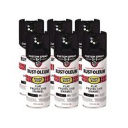 OFFICE AND OFFICE SUPPLIES | Rust-Oleum Stops Rust 5-in-1 Spray Paint, Flat Black, 12 oz Aerosol Can, 6/Carton