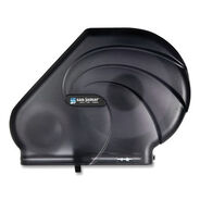 TOILET PAPER DISPENSERS | San Jamar Oceans Reserva 16.75 in. x 5.5 in. x 12.25 in. Jumbo Tissue Dispenser with Stub - Black Pearl