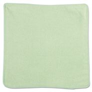 CLEANING CLOTHS | Rubbermaid Commercial 12 in. x 12 in. Microfiber Cleaning Cloths - Green (24/Pack)
