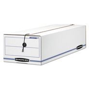 MAILING PACKING AND SHIPPING | Bankers Box Liberty 9 in. x 24.25 in. x 7.5 in. Check and Form Boxes - White/Blue (12/Carton)
