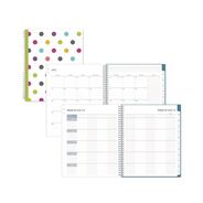 NOTEBOOKS AND PADS | Blue Sky 11 in. x 8.5 in. 2025-2026 Teacher Dots CYO Cover Weekly/Monthly Lesson Planner - Multicolor Cover