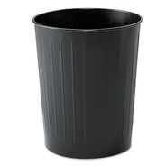 TRASH CANS | Safco 6 Gallon Round Steel Wastebaskets - Black
