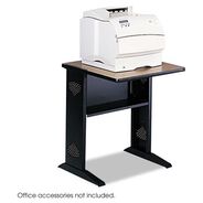 OFFICE CARTS AND STANDS | Safco 1934 23.5 in. x 28 in. x 30 in. Fax/Printer Stand with Reversible Top - Medium Oak/Black