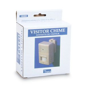 PRODUCTS | Tatco 2.75 in. x 2 x 4.25 in. Battery Operated Visitor Arrival/Departure Chime - Gray