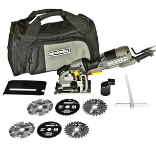  | Rockwell VersaCut 4.0 Amp Mini Circular Saw Kit with Laser and Double Blade Set
