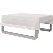 OFFICE FURNITURE AND LIGHTING | Fellowes Mfg Co. 100098565 13.94 in. x 11.97 in. x 3.25 in. to 6 in. Supports 33 lbs. Breyta Monitor Stand - White
