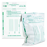 RETAIL STORE SUPPLIES | Quality Park 10 in. x 13 in. Poly Night Deposit Bags with Tear-Off Receipt - White (100/Pack)