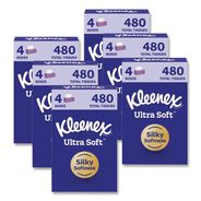 TISSUES | Kleenex 54315 Ultra Soft 3-Ply Facial Tissue - White (6/Carton)