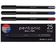 PRODUCTS | TOPS Fine 0.7 mm PENTONIC Stick Ballpoint Pen - Assorted Ink Colors/Black Barrel (25/Pack)