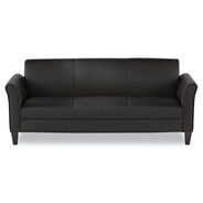 OFFICEJANSAN | Alera Reception Lounge Sofa Series 77 in. x 31.5 in. x 32 in. 3-Cushion Sofa - Black