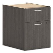OFFICE FILING CABINETS AND SHELVES | HON 15 in. x 20 in. x 20 in. 2-Drawers Left or Right Mod Hanging Pedestal - Slate Teak