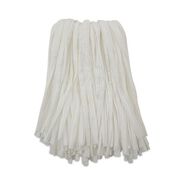MOPS | Boardwalk #24 Nonwoven Rayon/Polyester Cut End Edge Mop - White (12/Carton)