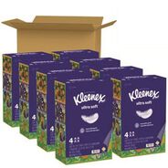 TISSUES | Kleenex Ultra Soft 3-Ply Facial Tissue - White (8/Carton)
