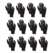 WORK GLOVES | Boardwalk Palm Coated Cut-Resistant HPPE Glove - Size 8 Medium, Salt and Pepper/Black (1-Dozen)