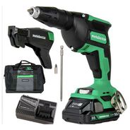 SCREW GUNS | Metabo HPT 18V MultiVolt Lithium-Ion Brushless Cordless Drywall Screw Gun Kit with Collated Screw Magazine (2 Ah)