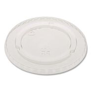 CUPS AND LIDS | Pactiv Corp. YLP20CNH EarthChoice 9 - 20 oz. No Straw Slot Cold Cup Lids - Clear (1020/Carton)