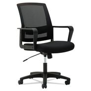 OFFICE CHAIRS | OIF 225 lbs. Capacity 17 - 21.5 in. Seat Height Mesh Mid-Back Chair - Black
