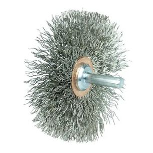 GRINDING WHEELS | Weiler 3 in. Narrow Face Stem-Mounted Crimped Wire Wheel