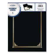 PRODUCTS | Geographics 12.5 x 9.75 Certificate/Document Cover - Black (6/Pack)