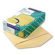 ENVELOPES AND MAILERS | Quality Park QUA54416 #15 Hub Flap Gummed Closure 10 in. x 15 in. Open-Side Booklet Envelope - Manila (100/Box)