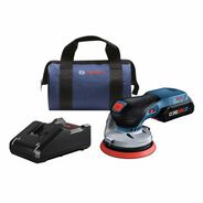 RANDOM ORBITAL SANDERS | Factory Reconditioned Bosch 18V Brushless 5 in. Cordless Random Orbit Sander Kit with (1) CORE18V 4 Ah Advanced Power Battery