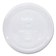 FOOD SERVICE | Karat C-KC107TS-SH Strawless Sipper Plastic PET Lids Fits 32 oz. Cold Cups - Clear (1000/Carton)