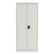 OFFICE FILING CABINETS AND SHELVES | Alera 30 in. x 15 in. x 66 in. 4 Shelves Economy Assembled Storage Cabinets - Light Gray