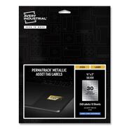 LABELS AND LABEL MAKERS | Avery PermaTrack 0.75 in. x 2 in. Laser Printers Asset Tag Labels - Metallic Silver (240/Pack)