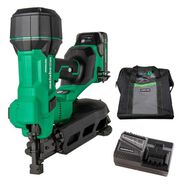 COIL NAILERS | Metabo HPT 18V MultiVolt Lithium-Ion Cordless Coil Roofing Nailer Kit (2 Ah)