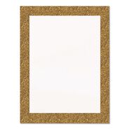 PRODUCTS | Royal Brites 22 in. x 28 in. Heavyweight Glitter Poster Board - White with Gold Border (25/Pack)