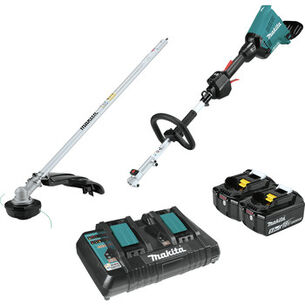 MULTI FUNCTION TOOLS | Makita 18V X2 (36V) LXT Lithium-Ion Brushless Cordless Couple Shaft Power Head Kit with 5.0Ah String Trimmer Attachment