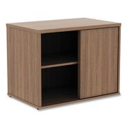 OFFICE FURNITURE AND LIGHTING | Alera Open Office Desk Series 29.5w x 19.13d x 22.78h Low Storage Cabinet Credenza - Modern Walnut