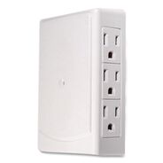 OFFICE AND OFFICE SUPPLIES | GoGreen Power 6-Outlet Side Mount Wall Tap - White