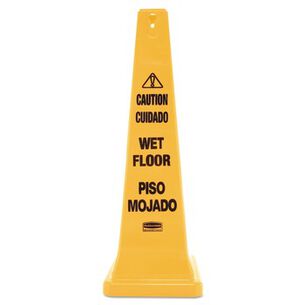 PRODUCTS | Rubbermaid Commercial 12.25 in. x 12.25 in. x 36 in. Multilingual Wet Floor Safety Cone