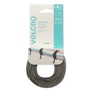 OFFICE AND OFFICE SUPPLIES | Velcro ONE-WRAP 0.5 in. x 15 in. Pre-Cut Thin Ties - Black/Gray (30/Pack)