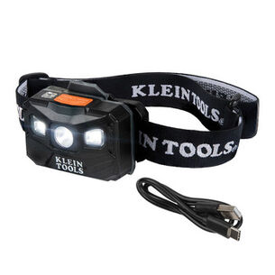  | Klein Tools 400 Lumens Rechargeable Headlamp with Fabric Strap