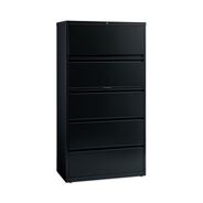 PRODUCTS | Hirsh Industries 36 in. x 18.62 in. x 67.62 in. 5 Letter/Legal/A4-Size File Drawers Lateral File Cabinet - Black