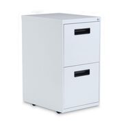 OFFICE FILING CABINETS AND SHELVES | Alera 14.96 in. x 19.29 in. x 27.75 in. 2 Legal/Letter-Size File Drawers Left or Right File Pedestal - Light Gray