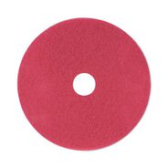CLEANING AND SANITATION ACCESSORIES | Boardwalk 21 in. Diameter Buffing Floor Pads - Red (5/Carton)