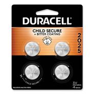 OFFICE ELECTRONICS AND BATTERIES | Duracell 2025 Lithium Coin Batteries With Bitterant (4/Pack)
