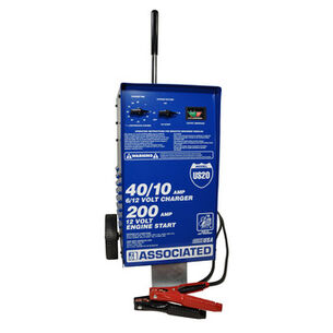 BATTERY AND ELECTRIC TESTERS | Associated Equipment US20 6V/12V Battery Charger with Timer