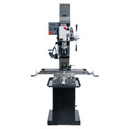 MILLING MACHINES | JET JMD-45VSPF Variable Speed Square Column Geared Head Mill Drill with Newall DP500 2-Axis DRO and X-Axis Powerfeed