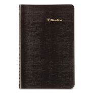 CALENDARS AND PLANNERS | Blueline 12-Month (Jan to Dec): 2026 8 in. x 5 in. Plan and Link Weekly Planner - Black Cover